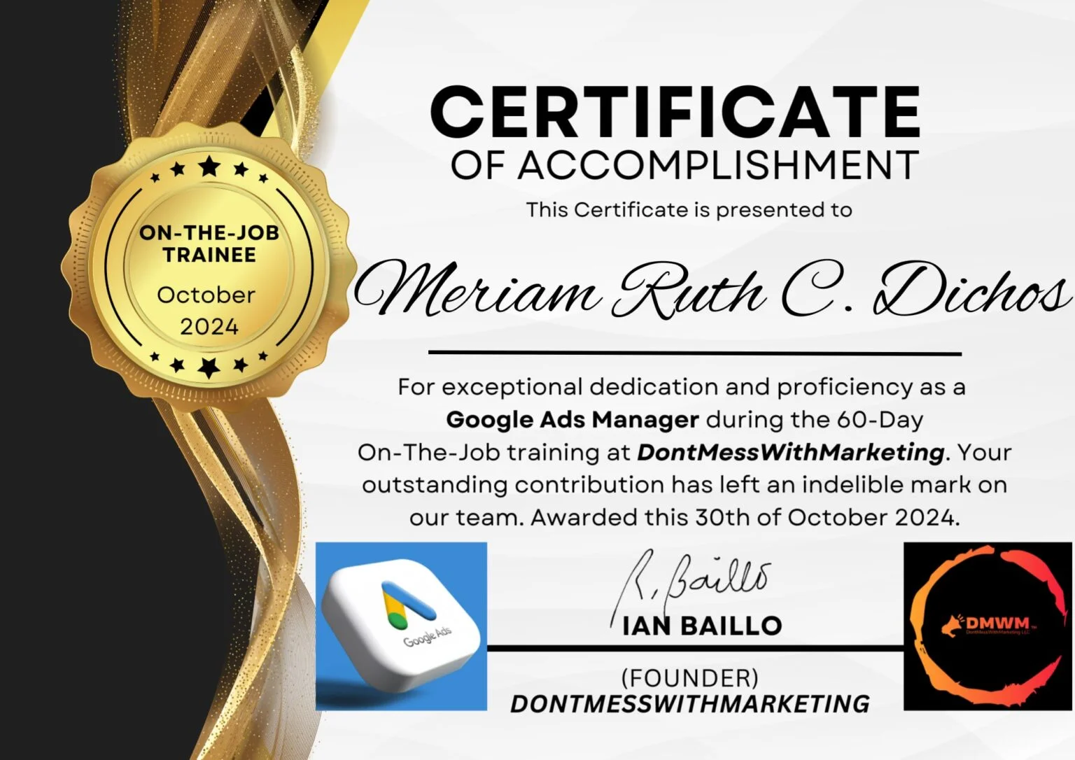 google ads certificate cebu